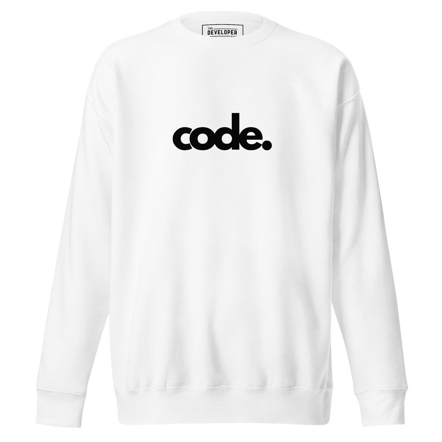 "CODE." Unisex Premium Sweatshirt The Developer Shop