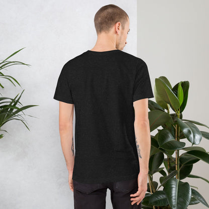 "Vue.js" Embroidered Unisex organic cotton dark t-shirt The Developer Shop