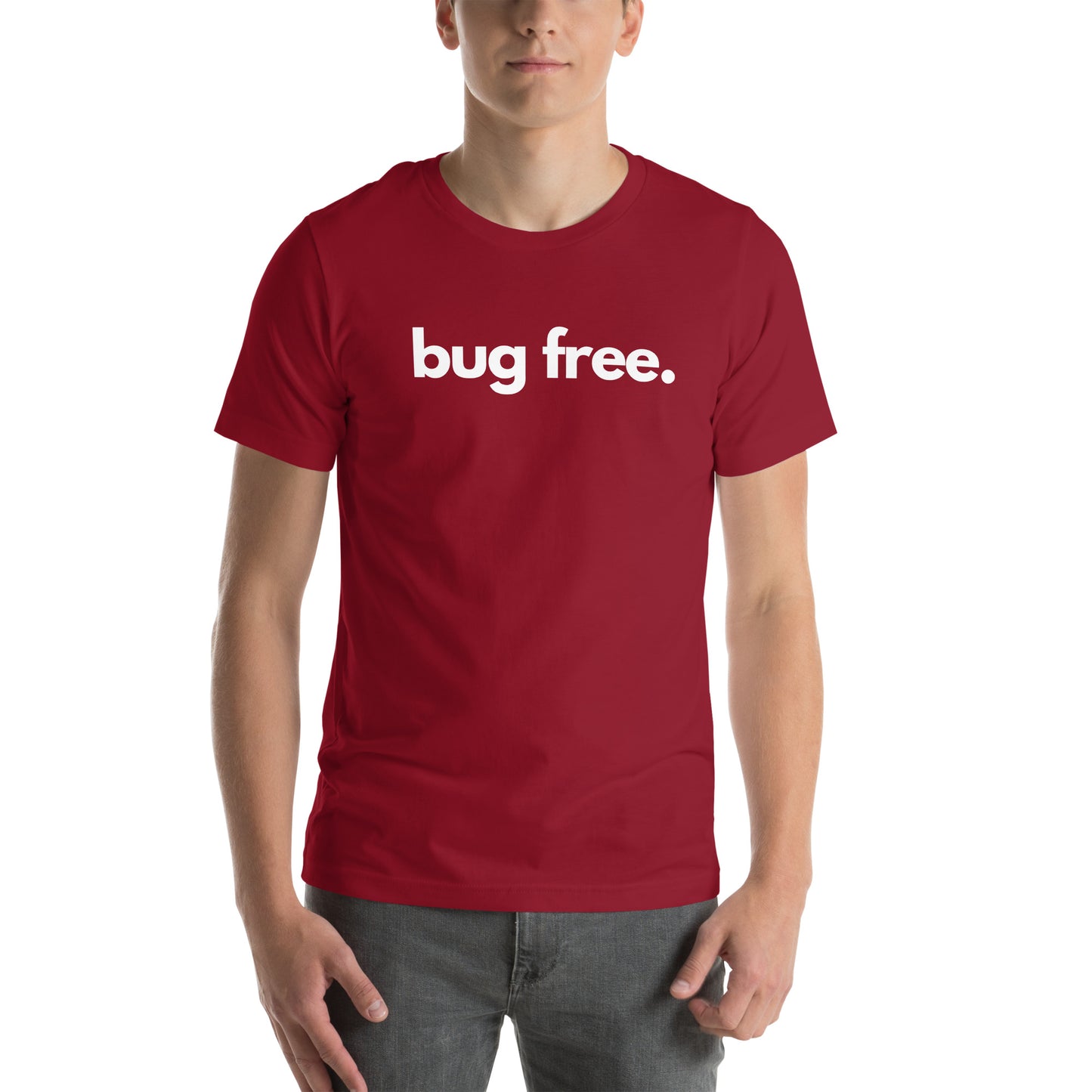 "BUG FREE" Dark Unisex t-shirt The Developer Shop