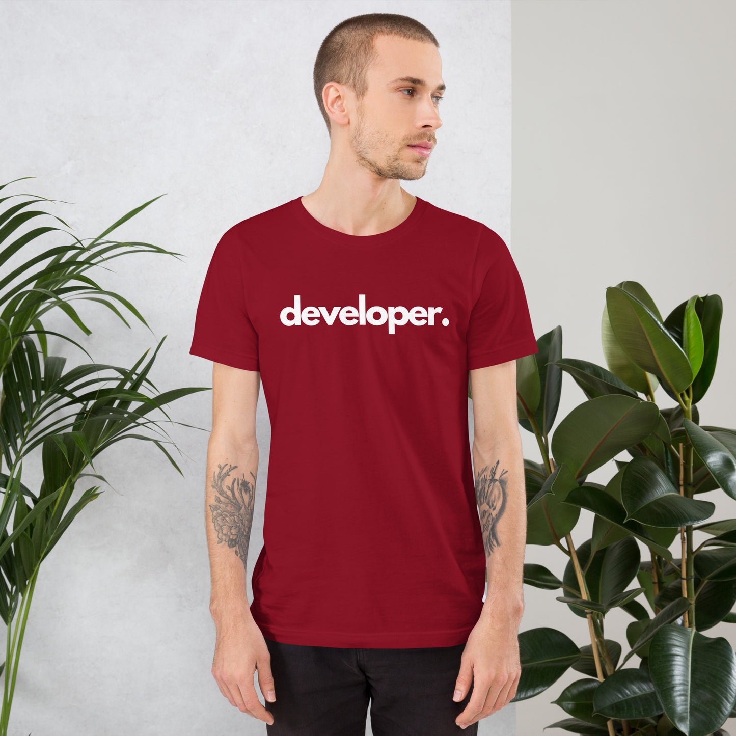 "DEVELOPER" Dark Unisex t-shirt The Developer Shop