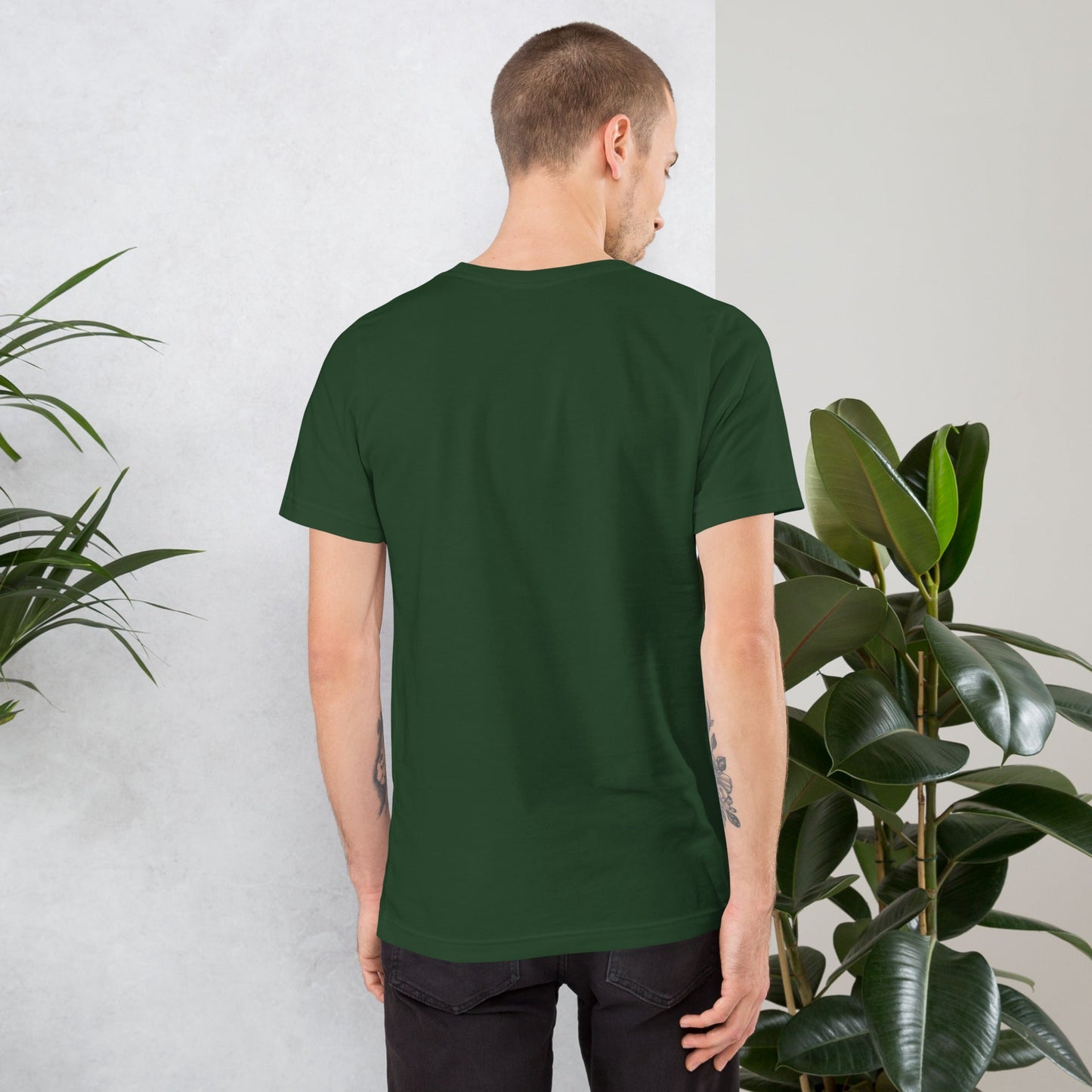 "Vue.js" Embroidered Unisex organic cotton dark t-shirt The Developer Shop