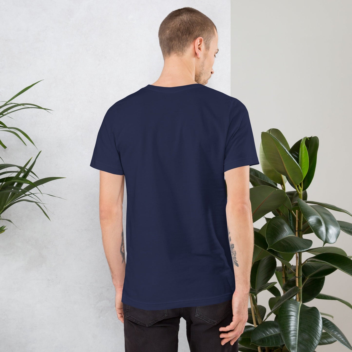 "Vue.js" Embroidered Unisex organic cotton dark t-shirt The Developer Shop