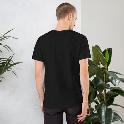 "Vue.js" Embroidered Unisex organic cotton dark t-shirt The Developer Shop