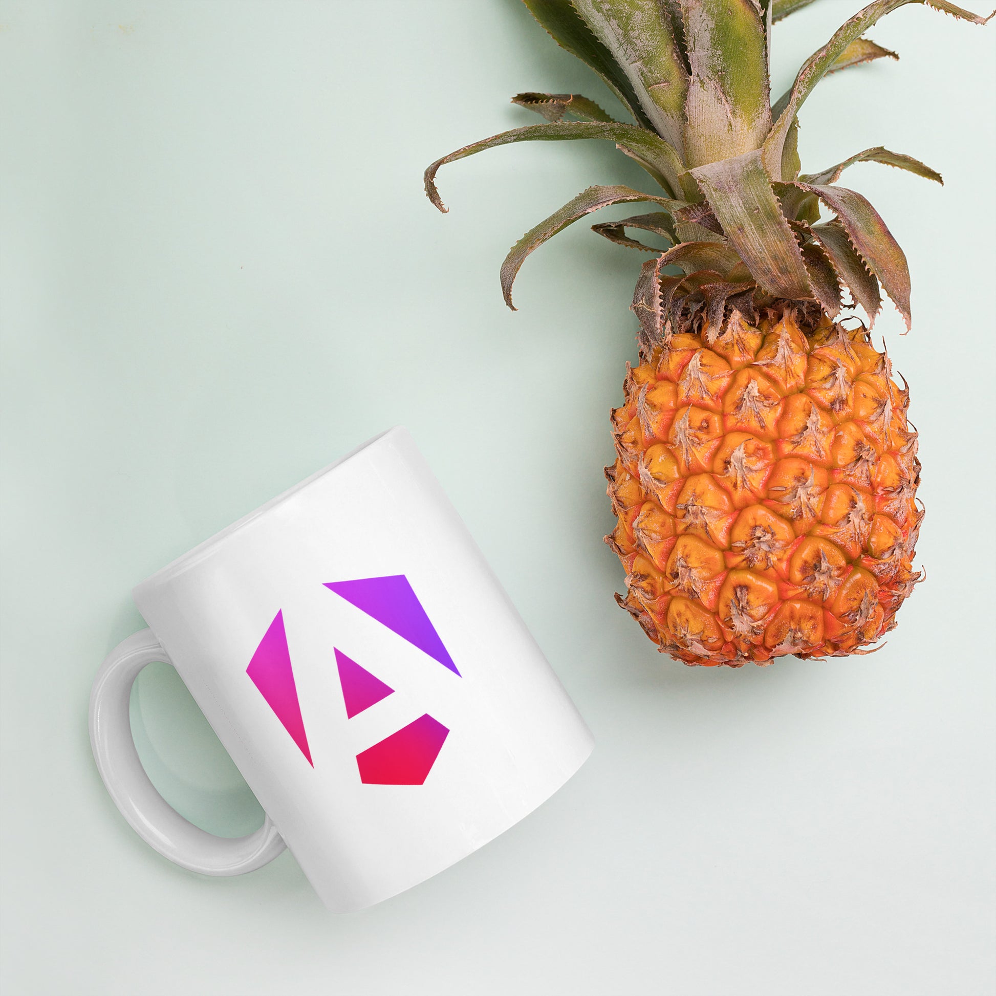 "ANGULAR" White glossy mug The Developer Shop