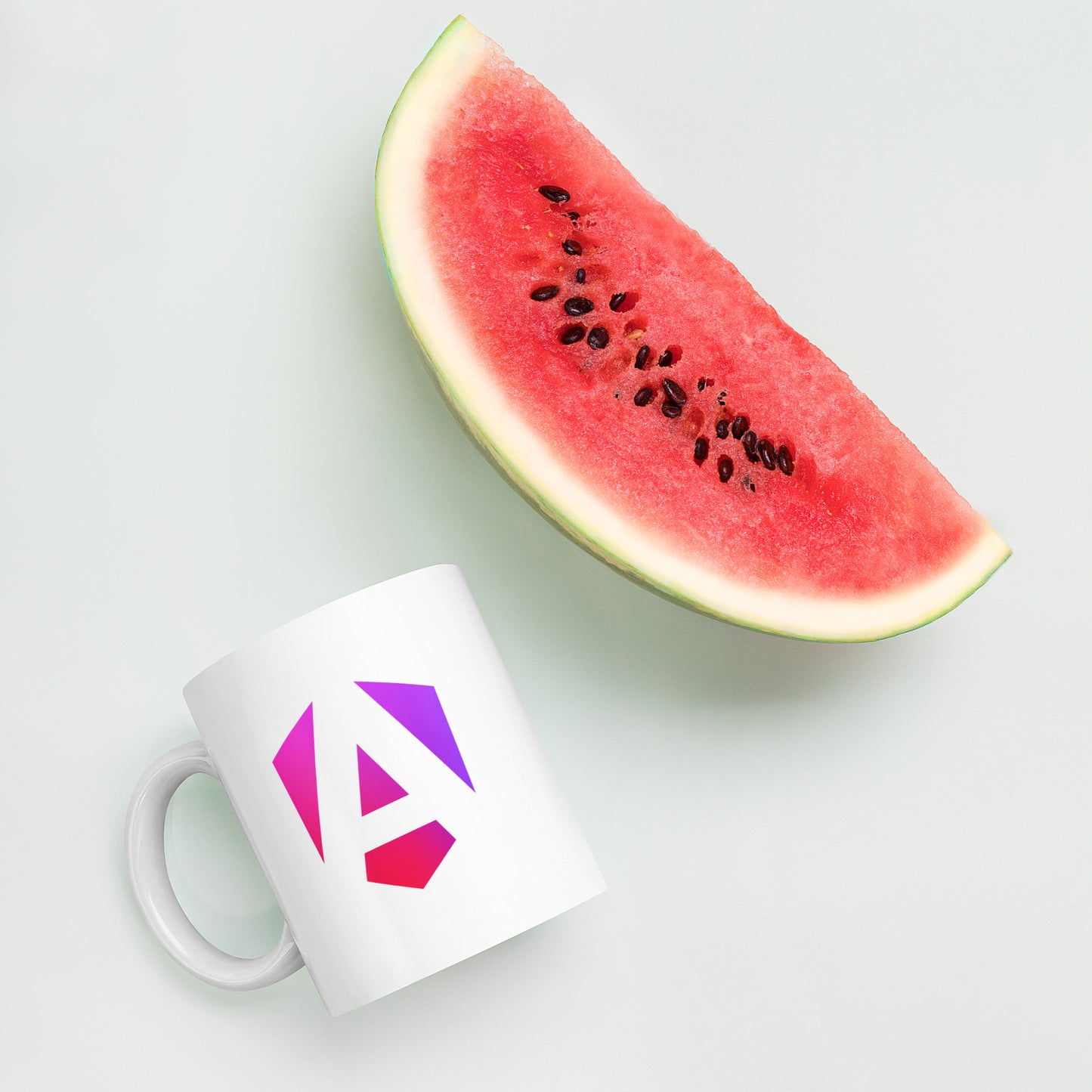 "ANGULAR" White glossy mug The Developer Shop