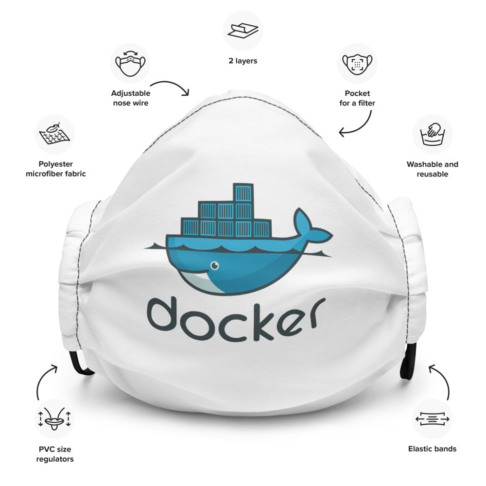 "DOCKER" Premium face mask The Developer Shop