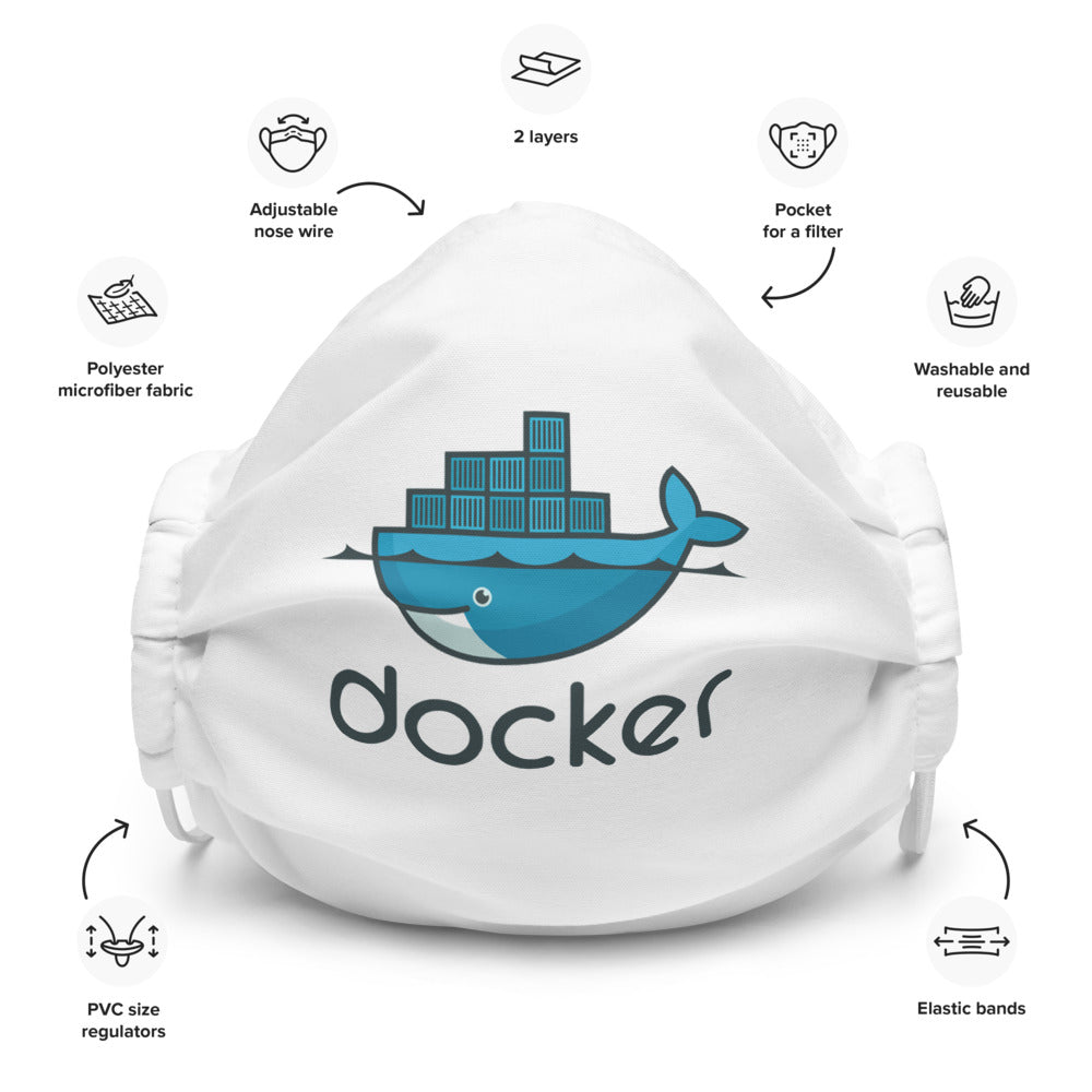 "DOCKER" Premium face mask The Developer Shop