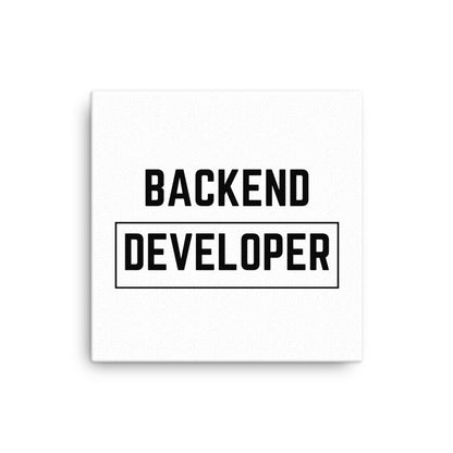 "BACKEND DEVELOPER" Canvas The Developer Shop