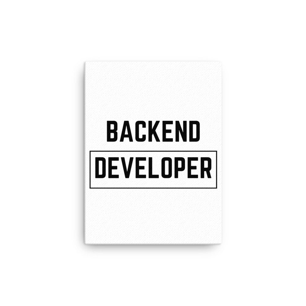 "BACKEND DEVELOPER" Canvas The Developer Shop