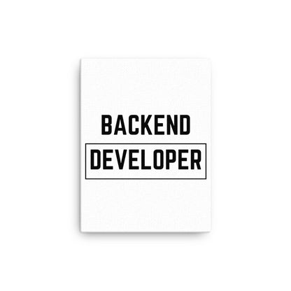 "BACKEND DEVELOPER" Canvas The Developer Shop