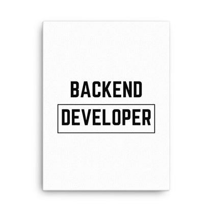 "BACKEND DEVELOPER" Canvas The Developer Shop