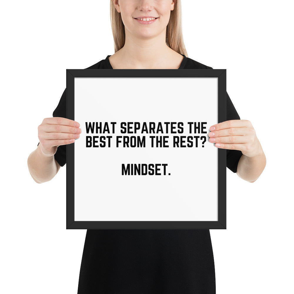 "MINDSET" Framed poster The Developer Shop