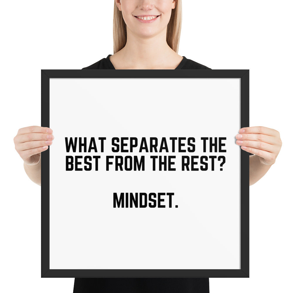 "MINDSET" Framed poster The Developer Shop