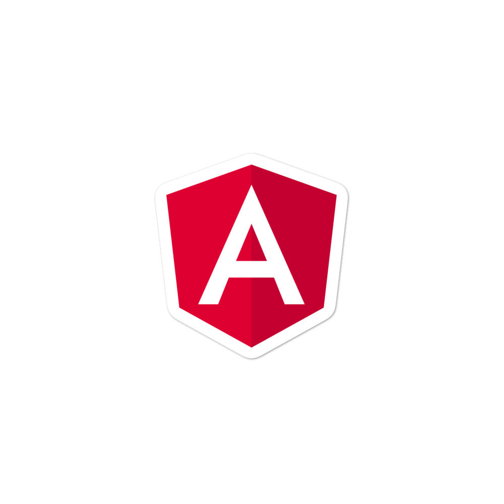 "ANGULAR" Bubble-free stickers The Developer Shop