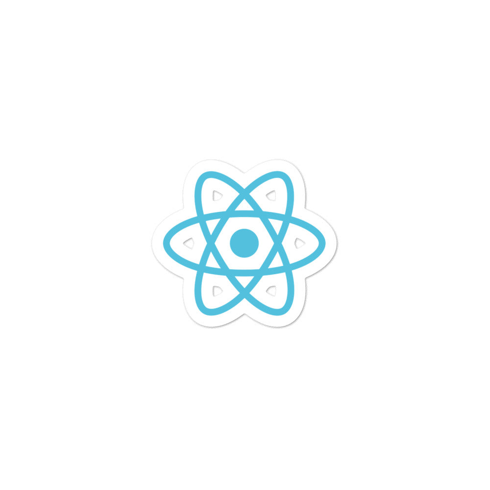 "REACT" Bubble-free stickers The Developer Shop