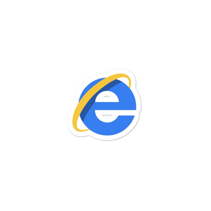 "INTERNET EXPLORER" Bubble-free stickers The Developer Shop