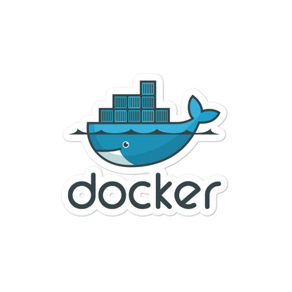 "DOCKER" Bubble-free stickers The Developer Shop