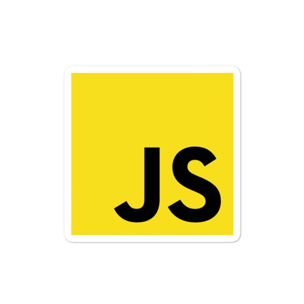 "JavaScript" Bubble-free stickers The Developer Shop