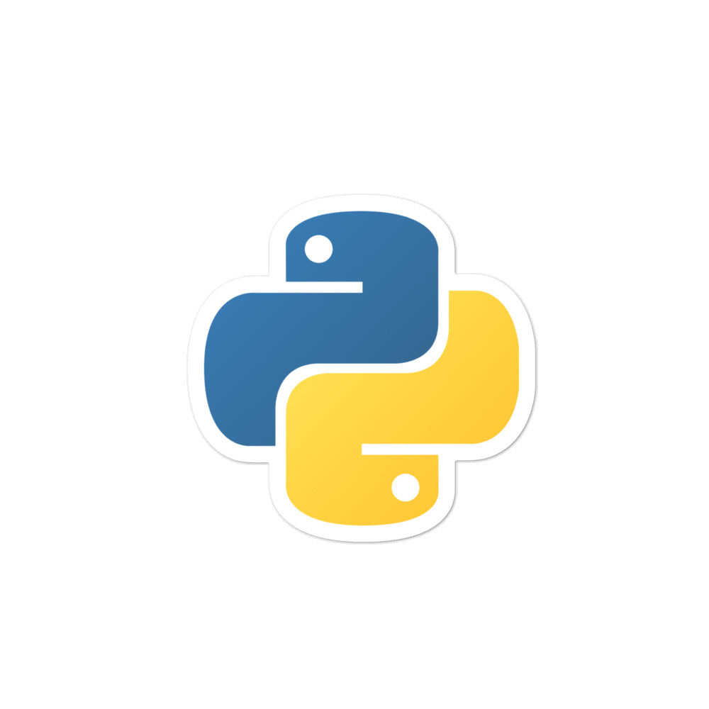 "PYTHON" Bubble-free stickers The Developer Shop