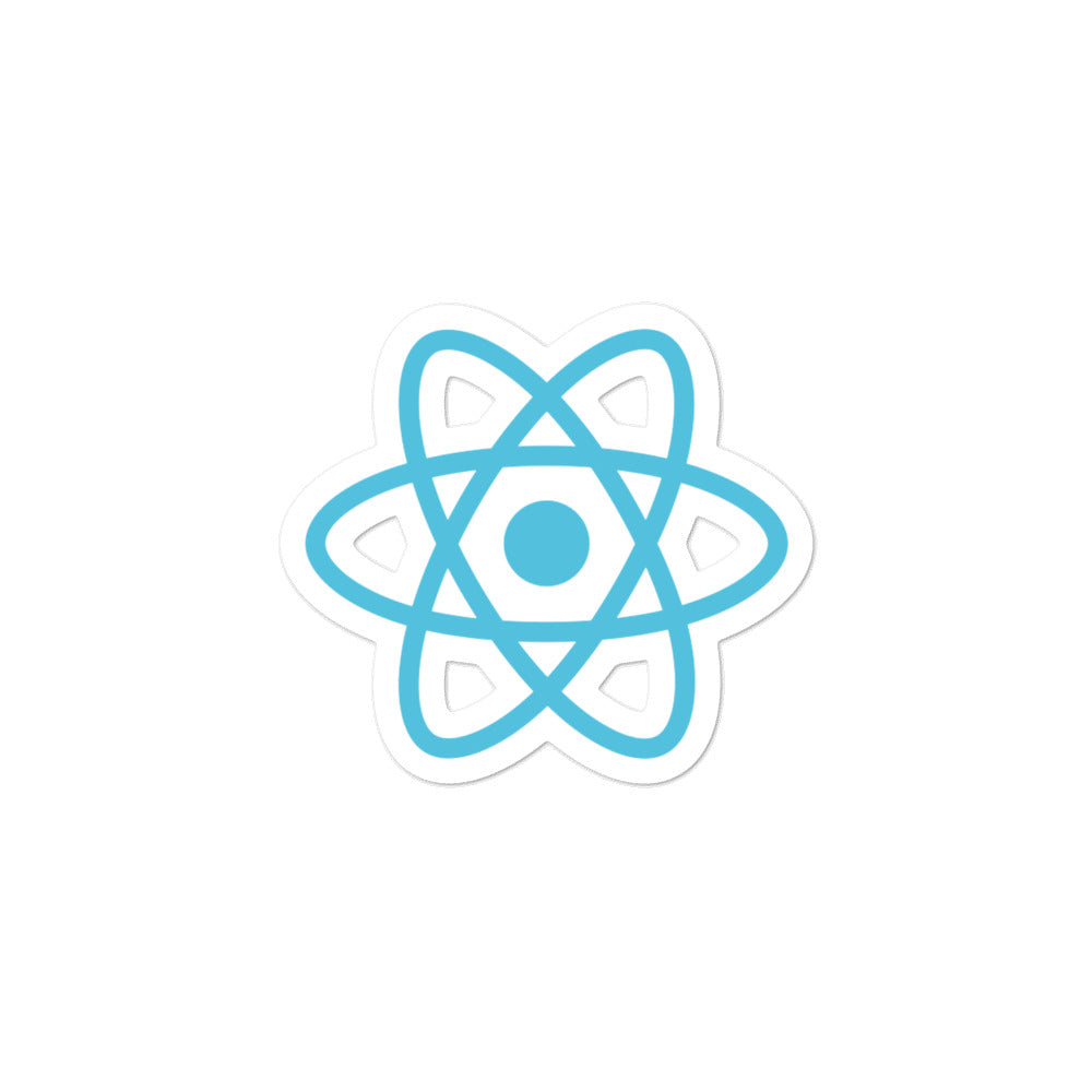 "REACT" Bubble-free stickers The Developer Shop