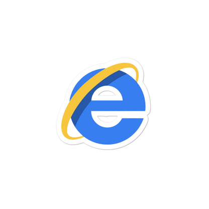 "INTERNET EXPLORER" Bubble-free stickers The Developer Shop