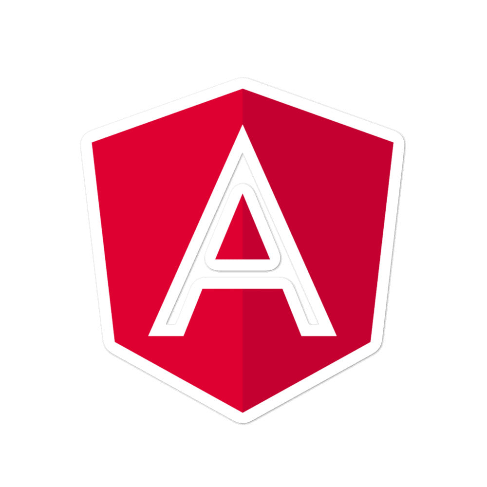 "ANGULAR" Bubble-free stickers The Developer Shop