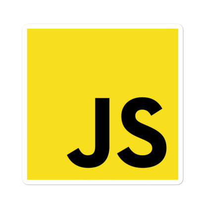 "JavaScript" Bubble-free stickers The Developer Shop