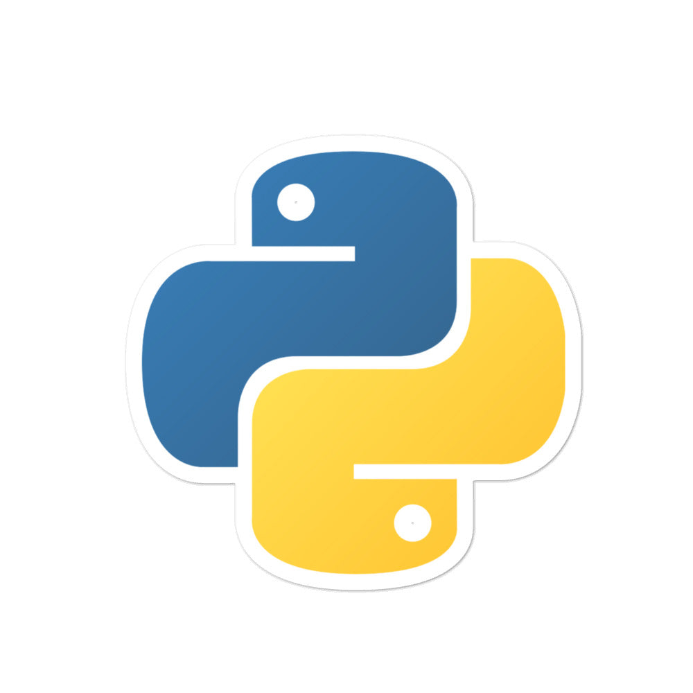 "PYTHON" Bubble-free stickers The Developer Shop