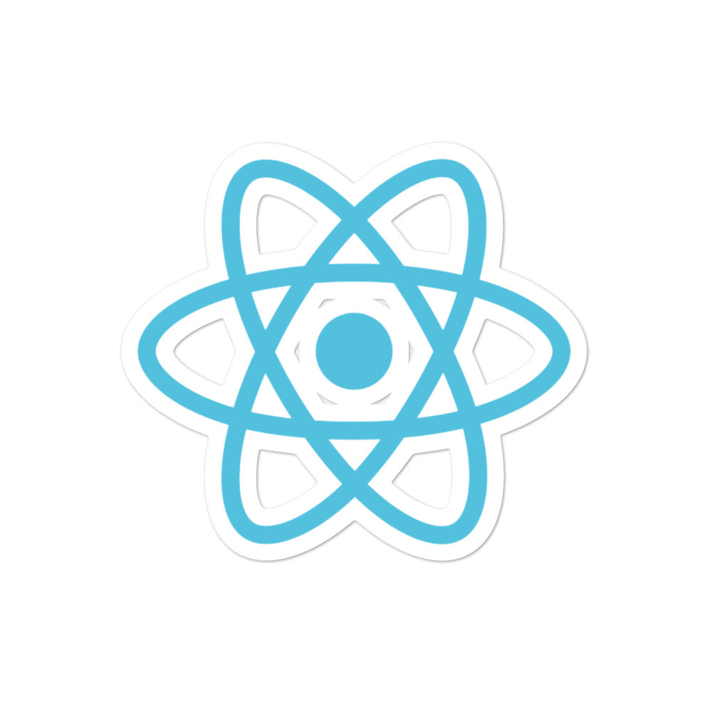 "REACT" Bubble-free stickers The Developer Shop