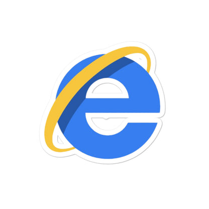 "INTERNET EXPLORER" Bubble-free stickers The Developer Shop