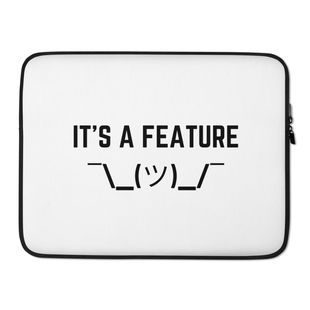 "IT'S A FEATURE" Laptop Sleeve The Developer Shop