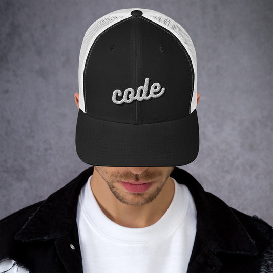 "CODE" Trucker Cap The Developer Shop