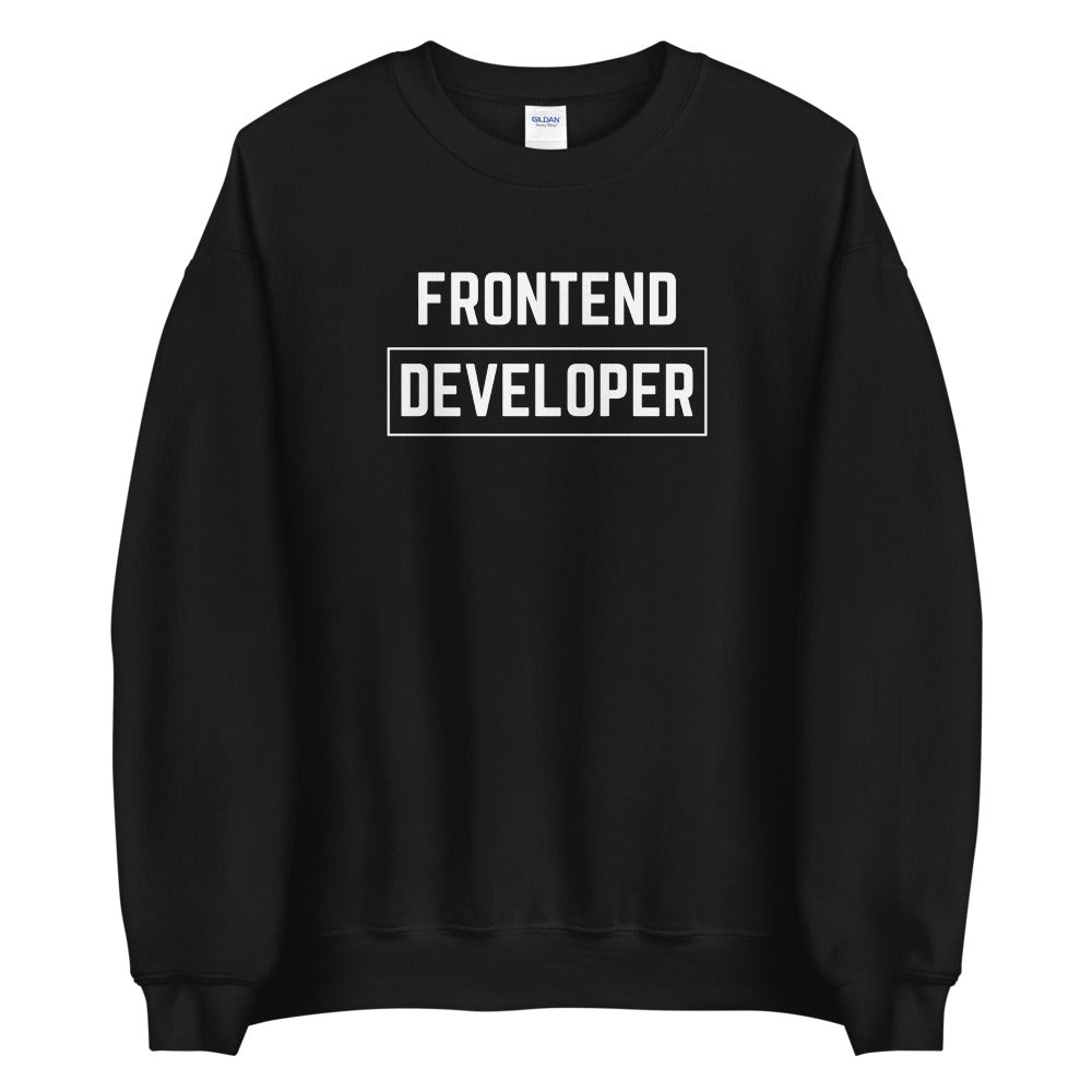 "FRONTEND DEVELOPER" Dark Sweatshirt The Developer Shop