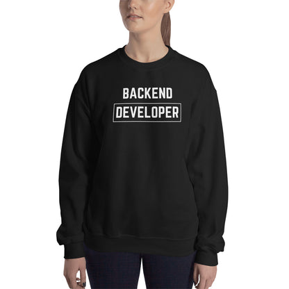 "BACKEND DEVELOPER" Dark Sweatshirt The Developer Shop