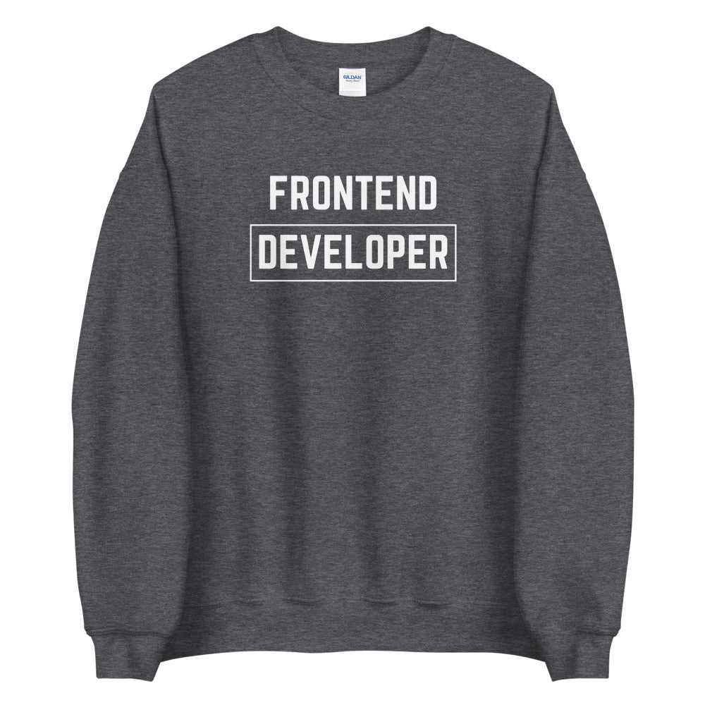 "FRONTEND DEVELOPER" Dark Sweatshirt The Developer Shop