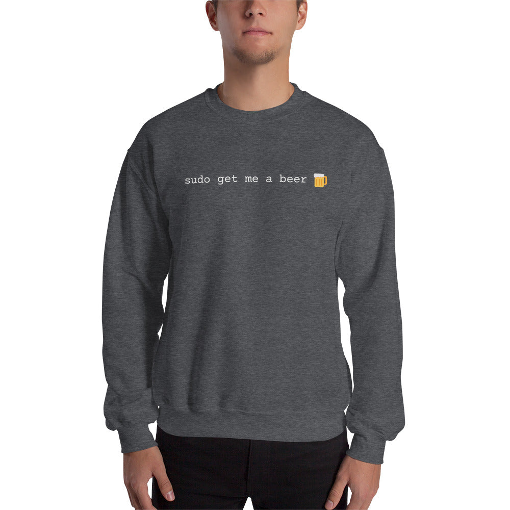 "SUDO GET ME A BEER" Sweatshirt The Developer Shop