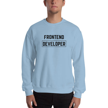 "FRONTEND DEVELOPER" Light Sweatshirt The Developer Shop