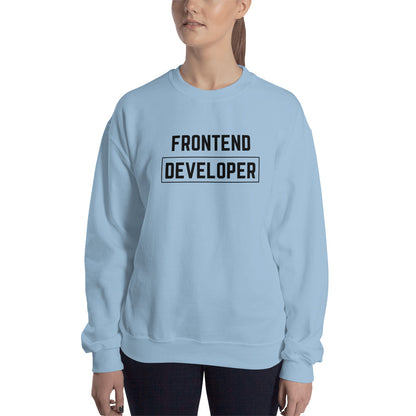 "FRONTEND DEVELOPER" Light Sweatshirt The Developer Shop