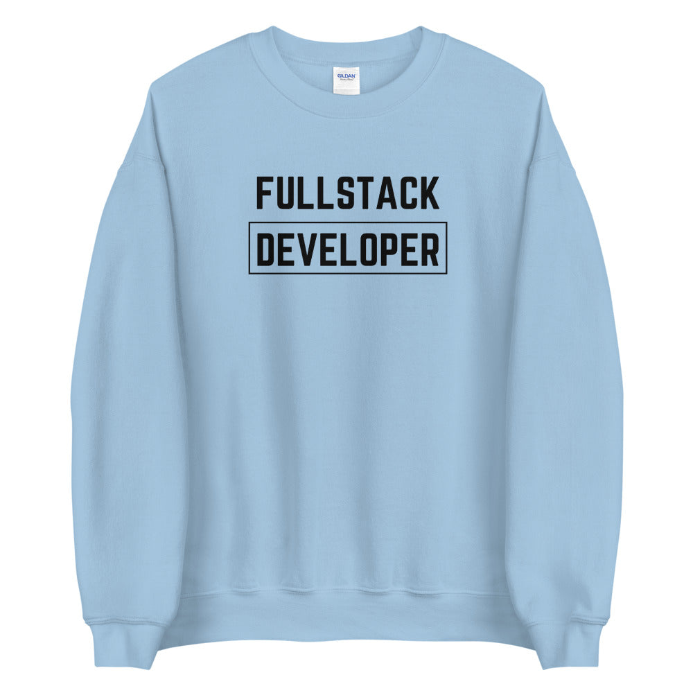 "FULLSTACK DEVELOPER" Light Sweatshirt The Developer Shop