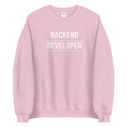 "BACKEND DEVELOPER" Dark Sweatshirt The Developer Shop