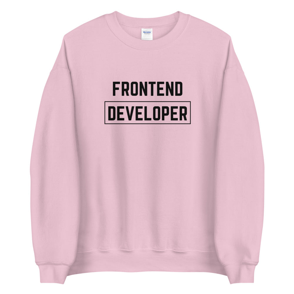 "FRONTEND DEVELOPER" Light Sweatshirt The Developer Shop