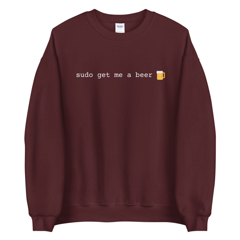 "SUDO GET ME A BEER" Sweatshirt The Developer Shop