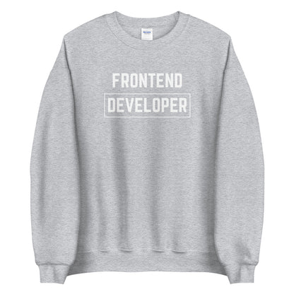 "FRONTEND DEVELOPER" Dark Sweatshirt The Developer Shop