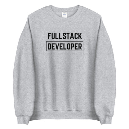 "FULLSTACK DEVELOPER" Light Sweatshirt The Developer Shop