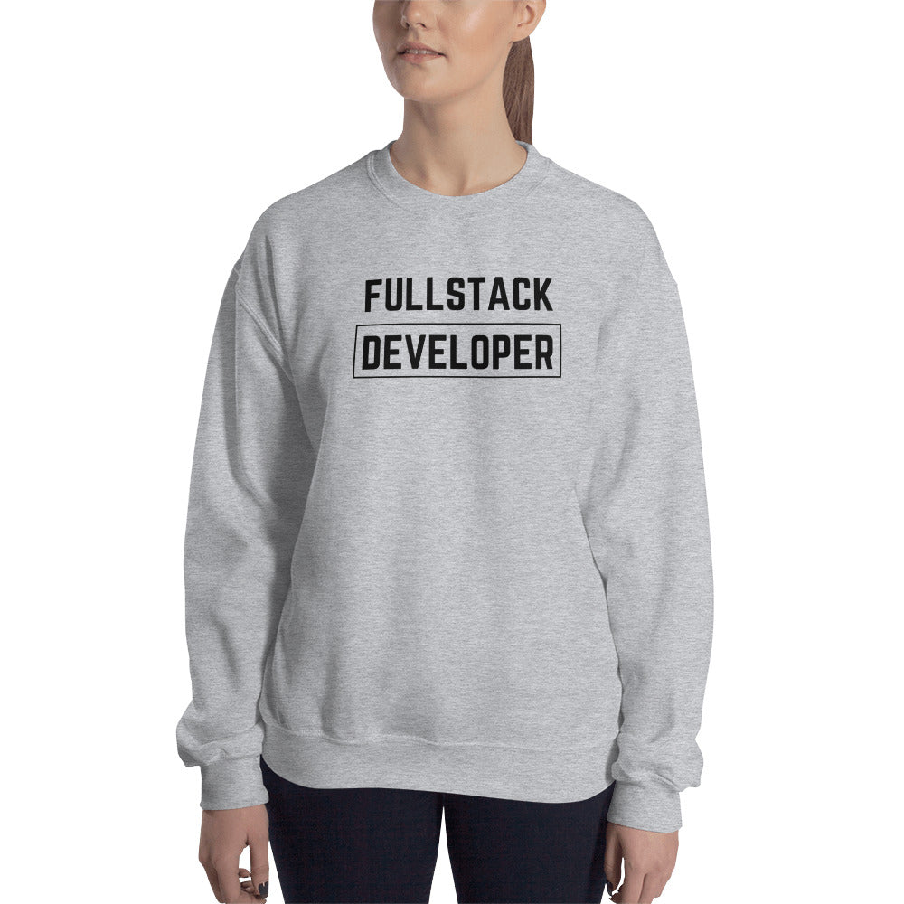 "FULLSTACK DEVELOPER" Light Sweatshirt The Developer Shop