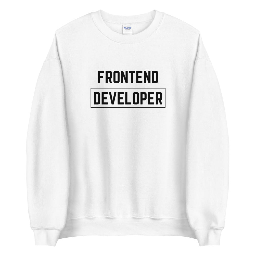 "FRONTEND DEVELOPER" Light Sweatshirt The Developer Shop