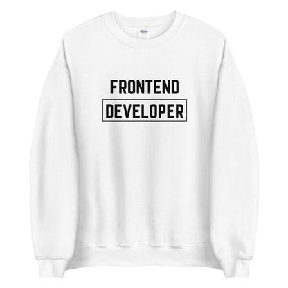 "FRONTEND DEVELOPER" Light Sweatshirt The Developer Shop