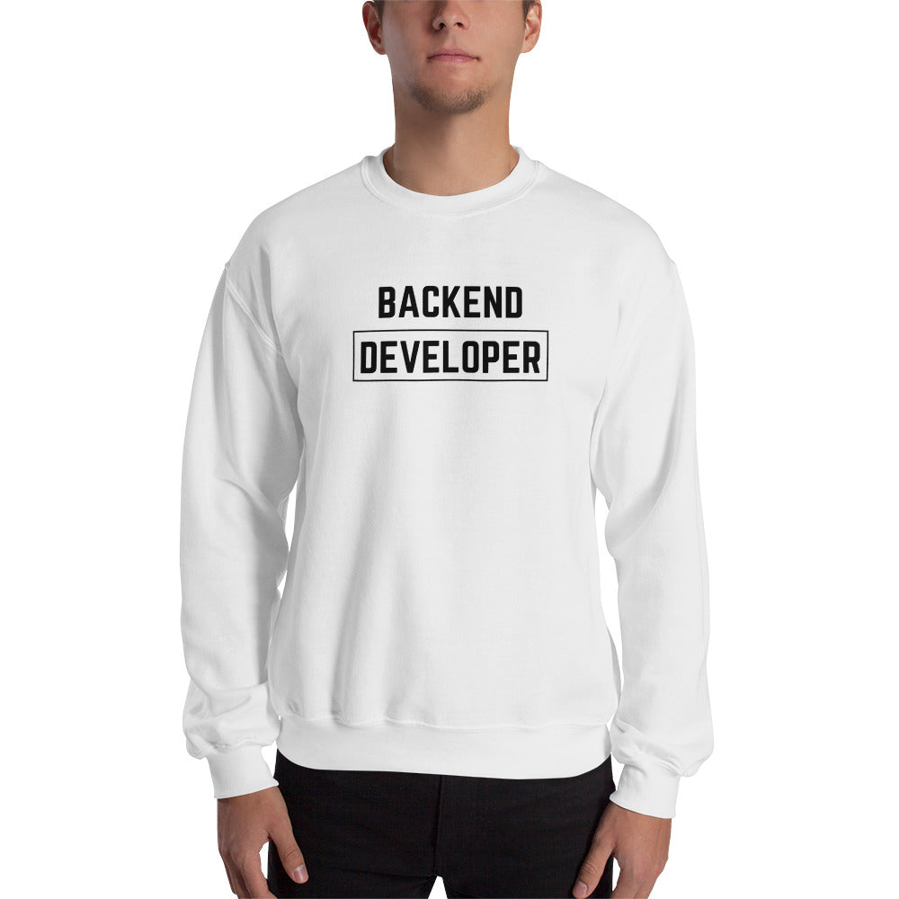 "BACKEND DEVELOPER" Light Sweatshirt The Developer Shop