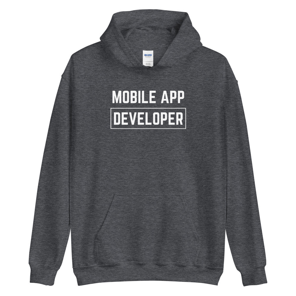 "MOBILE APP DEVELOPER" Dark Hoodie The Developer Shop