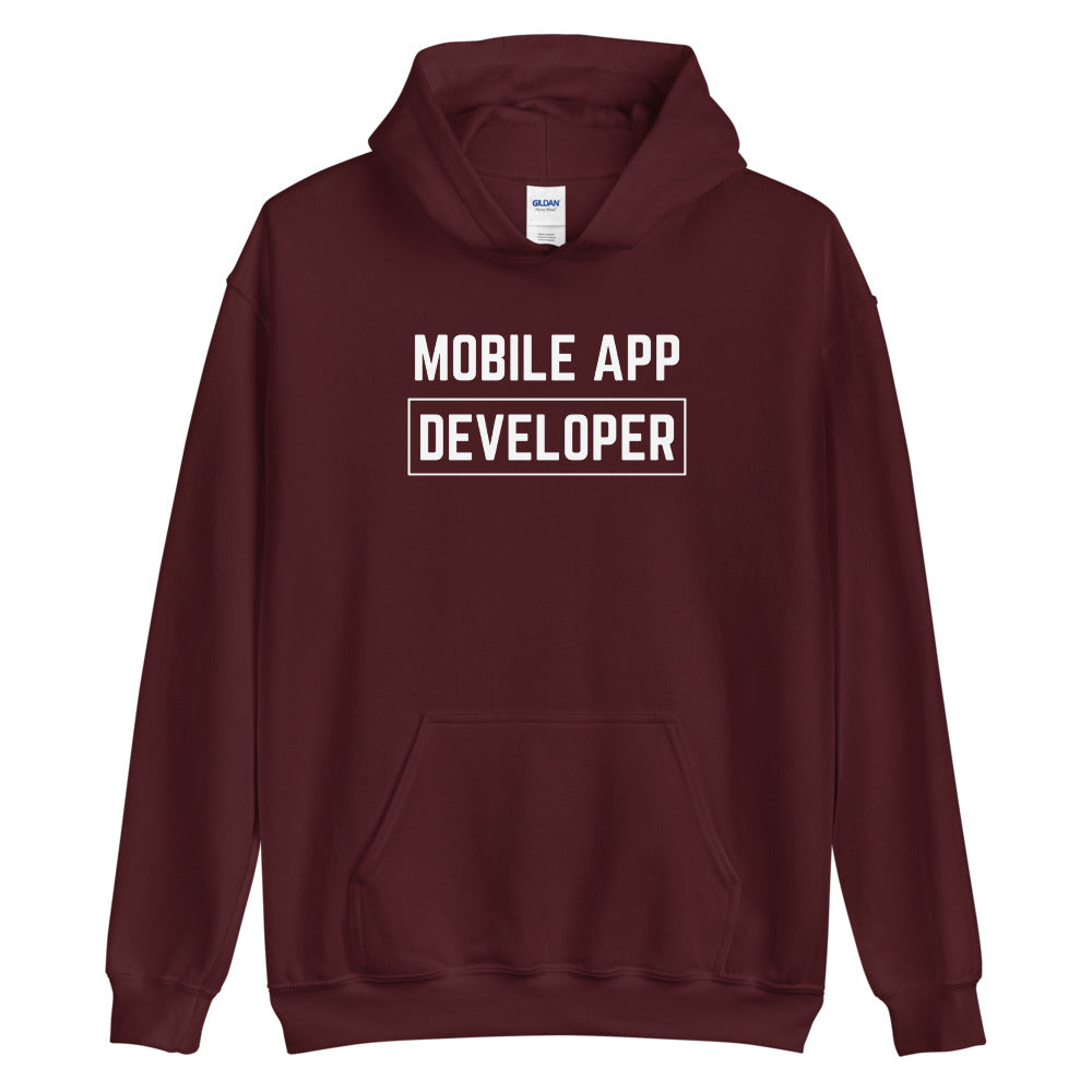 "MOBILE APP DEVELOPER" Dark Hoodie The Developer Shop